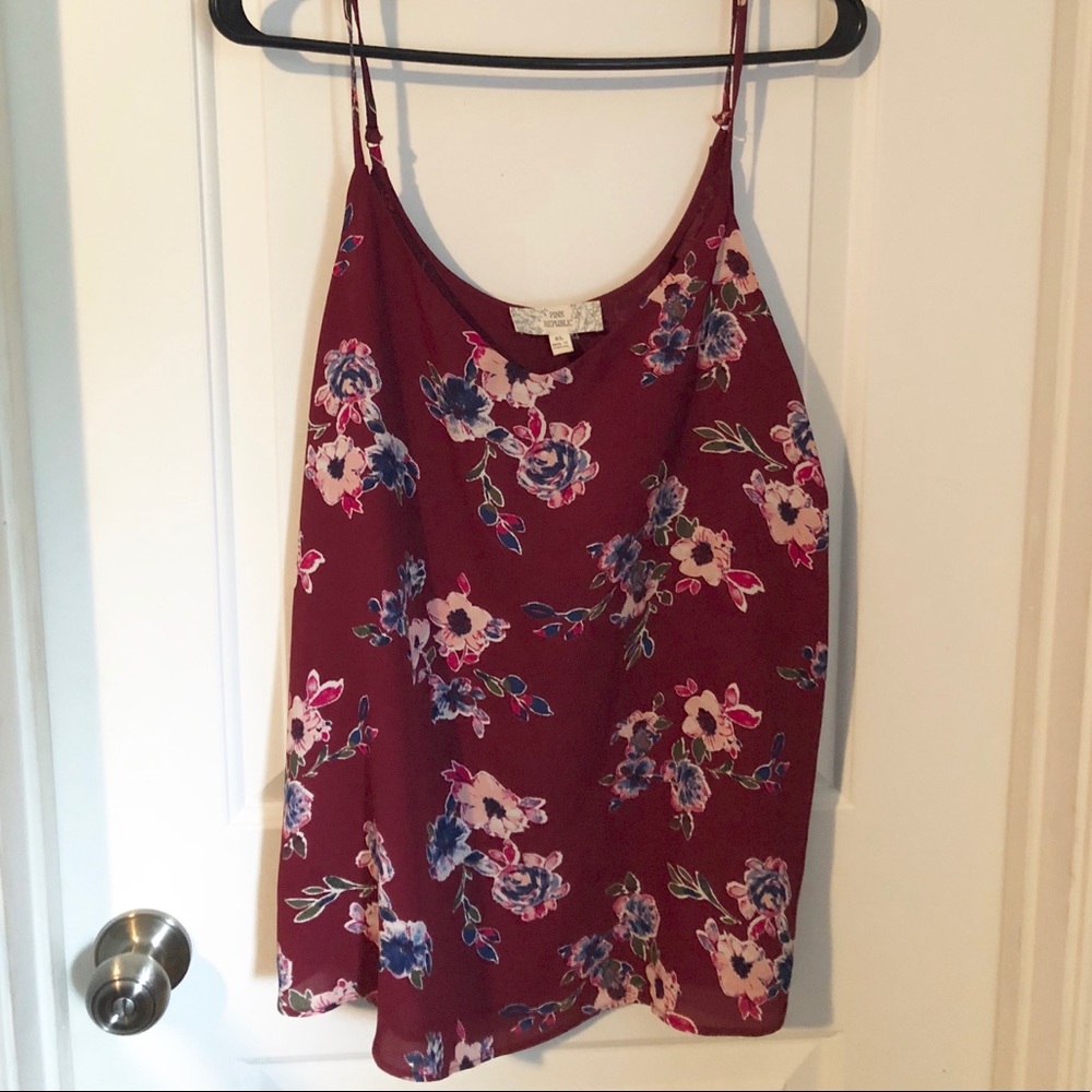 Pink Republic Floral Blouse Size XL